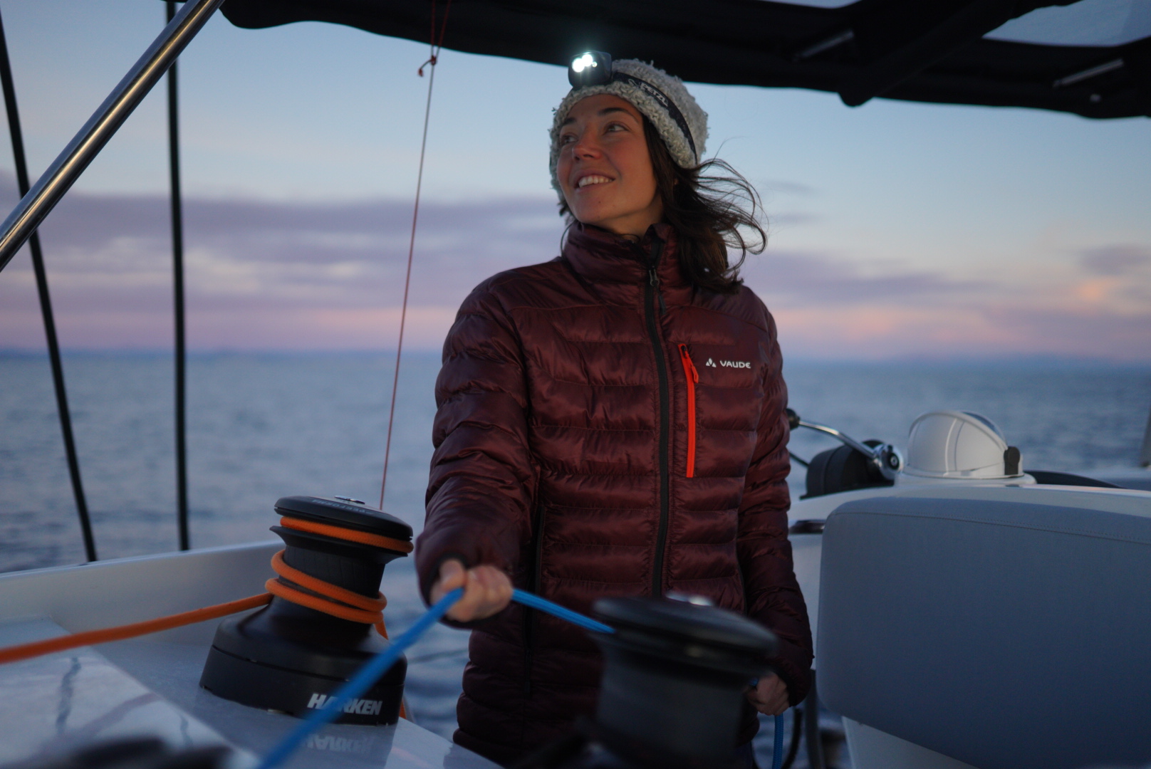 en navigation au poste de barre