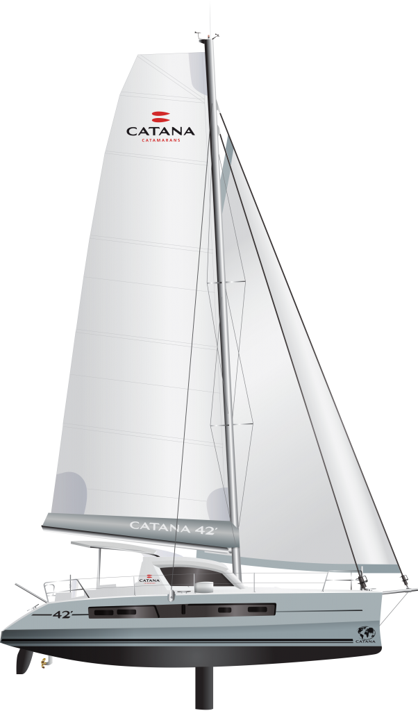 high end catamaran 41 feet - catana 42